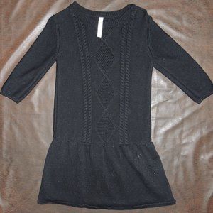 Cherokee Black & Glitter Sweater Dress - Girls XL